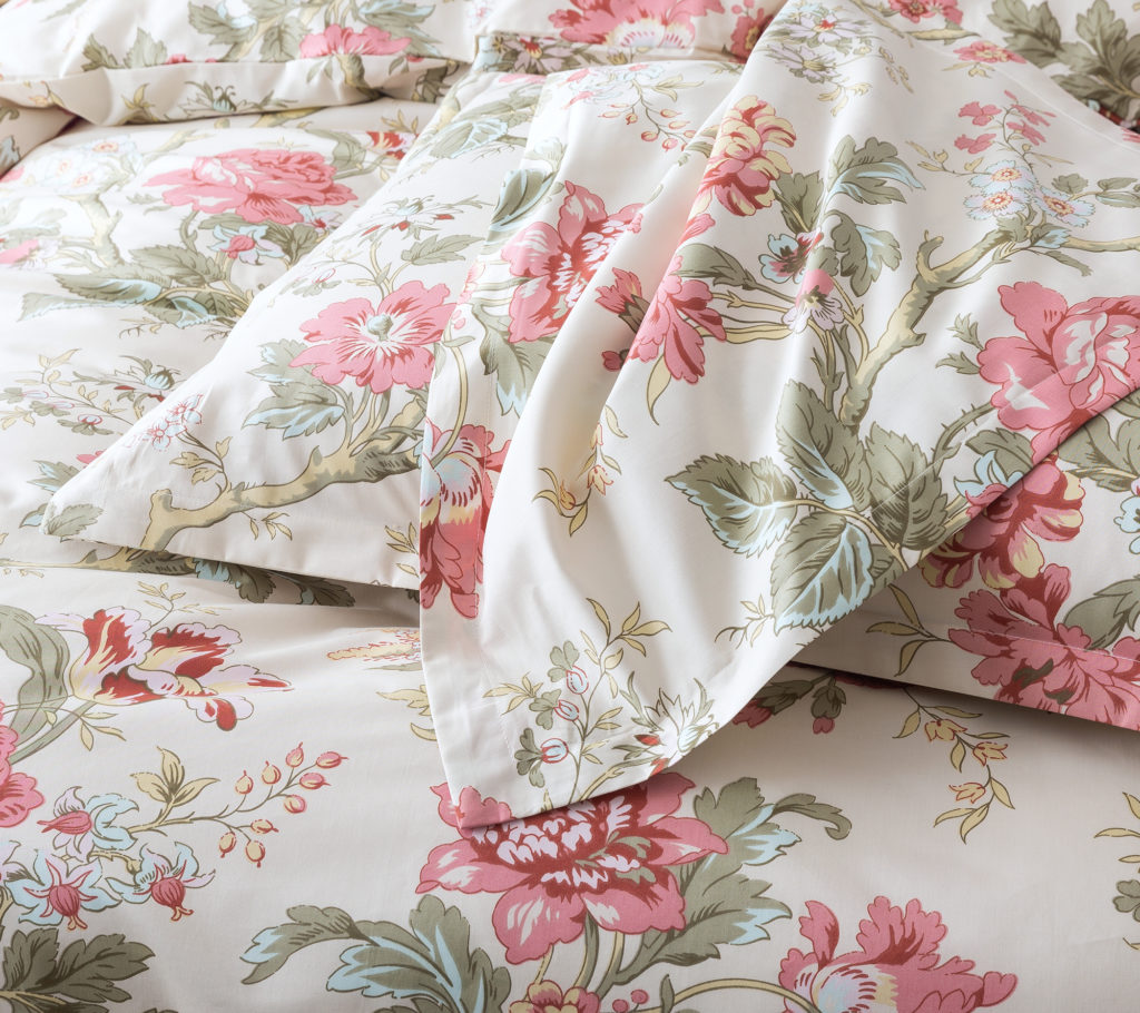 French Country Toile Garden Blooming Peonies Duvet Cover Set [eikei]