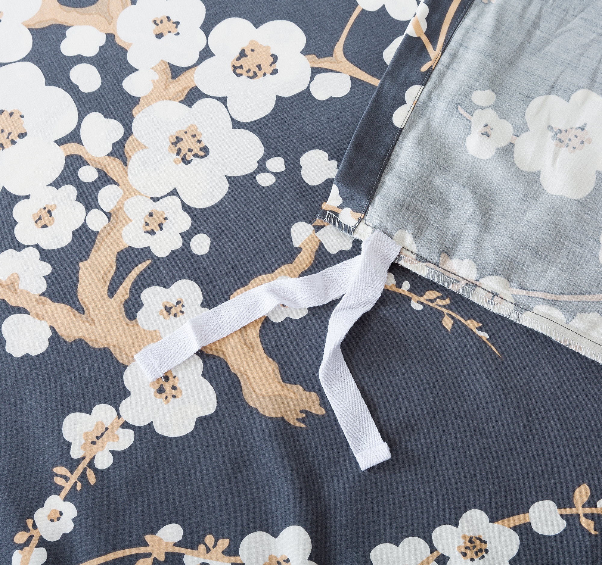 Roostery Pillow Sham 100% Cotton Sateen 26in x 26in Knife-Edge Sham Red Pagoda Garden Modern Japanese Flower Floral Summer Print