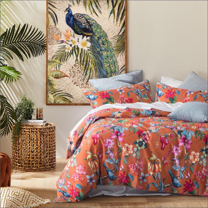 Premium Garden Floral Print Luxury Duvet Sets in three colours 