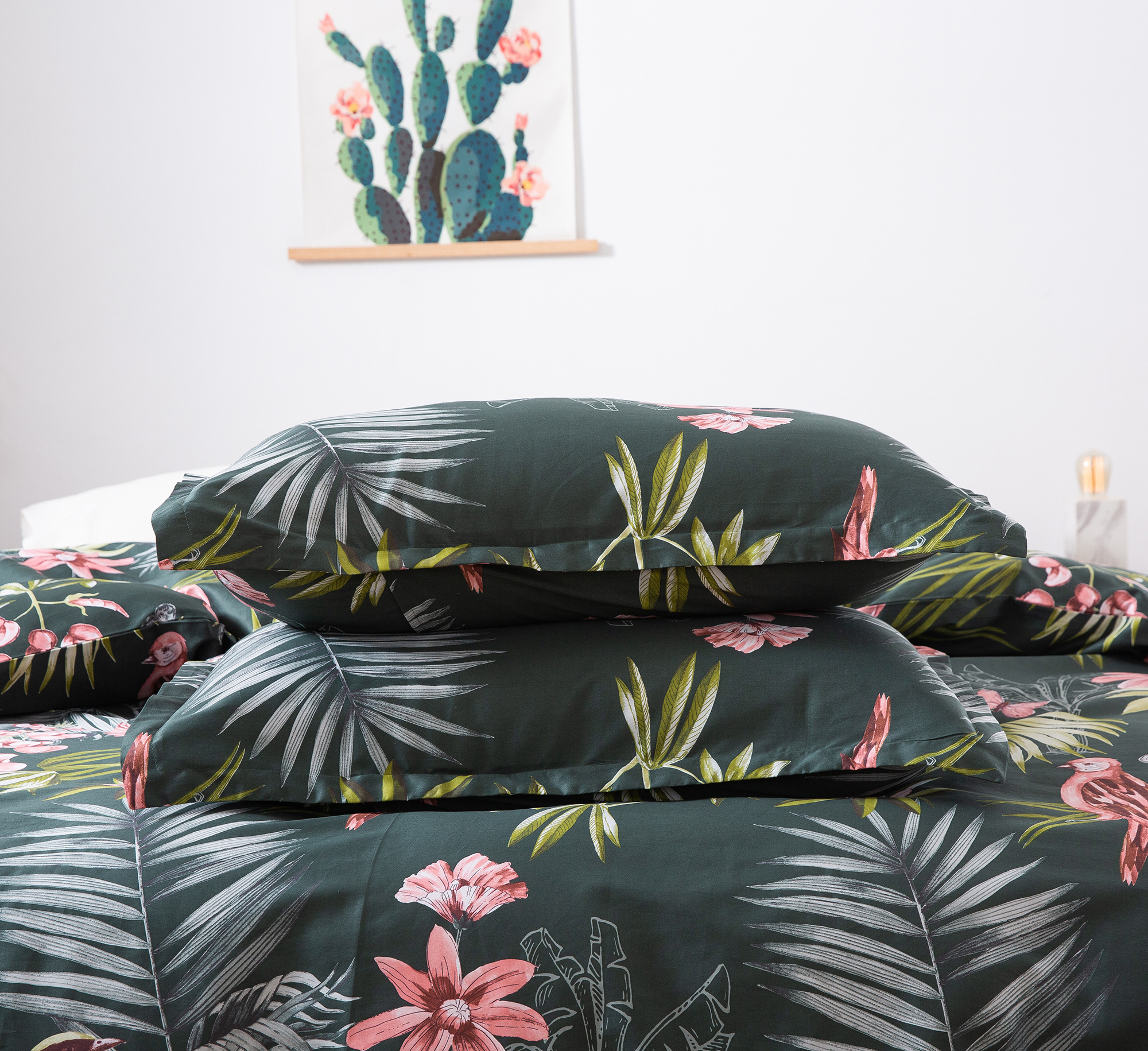 Hive 'Botanical' Tropical Leaf Duvet Cover & Matching Pillowcase CHOOSE SIZE