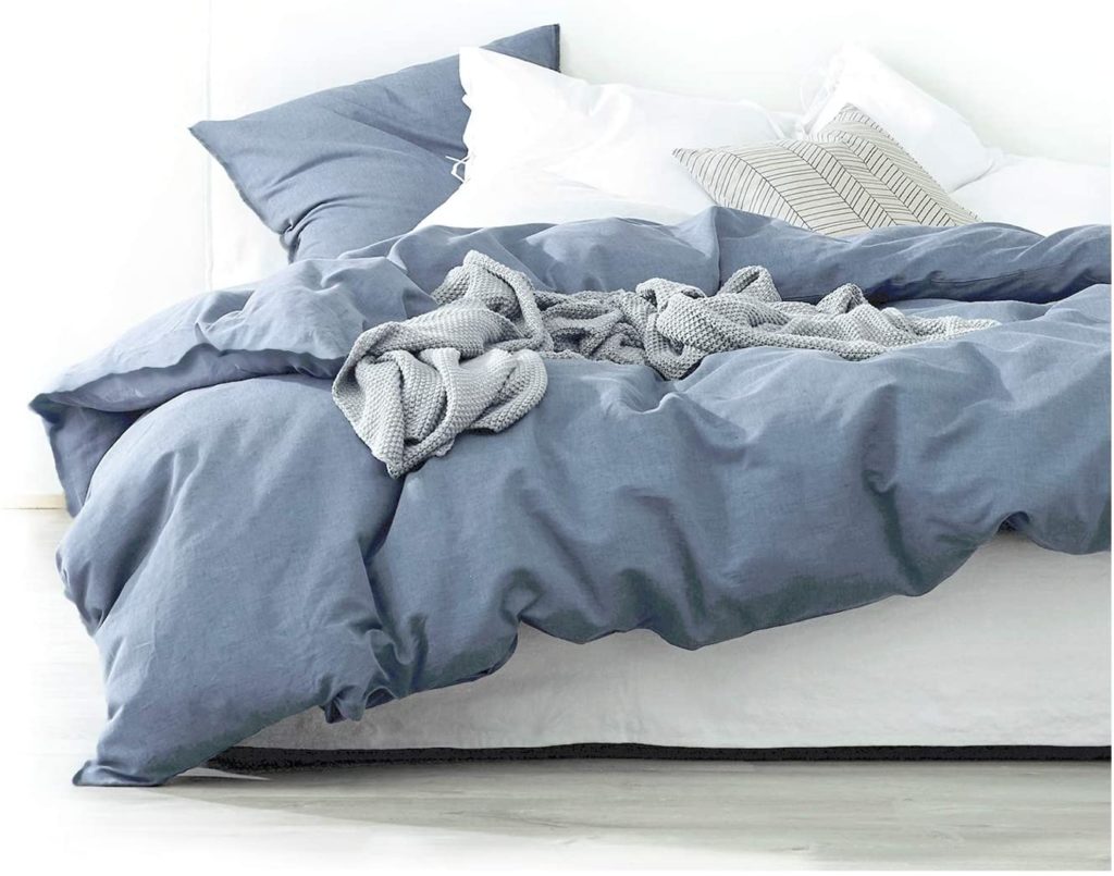 Washed Cotton Chambray Solid Color Casual Modern Relaxed Natural