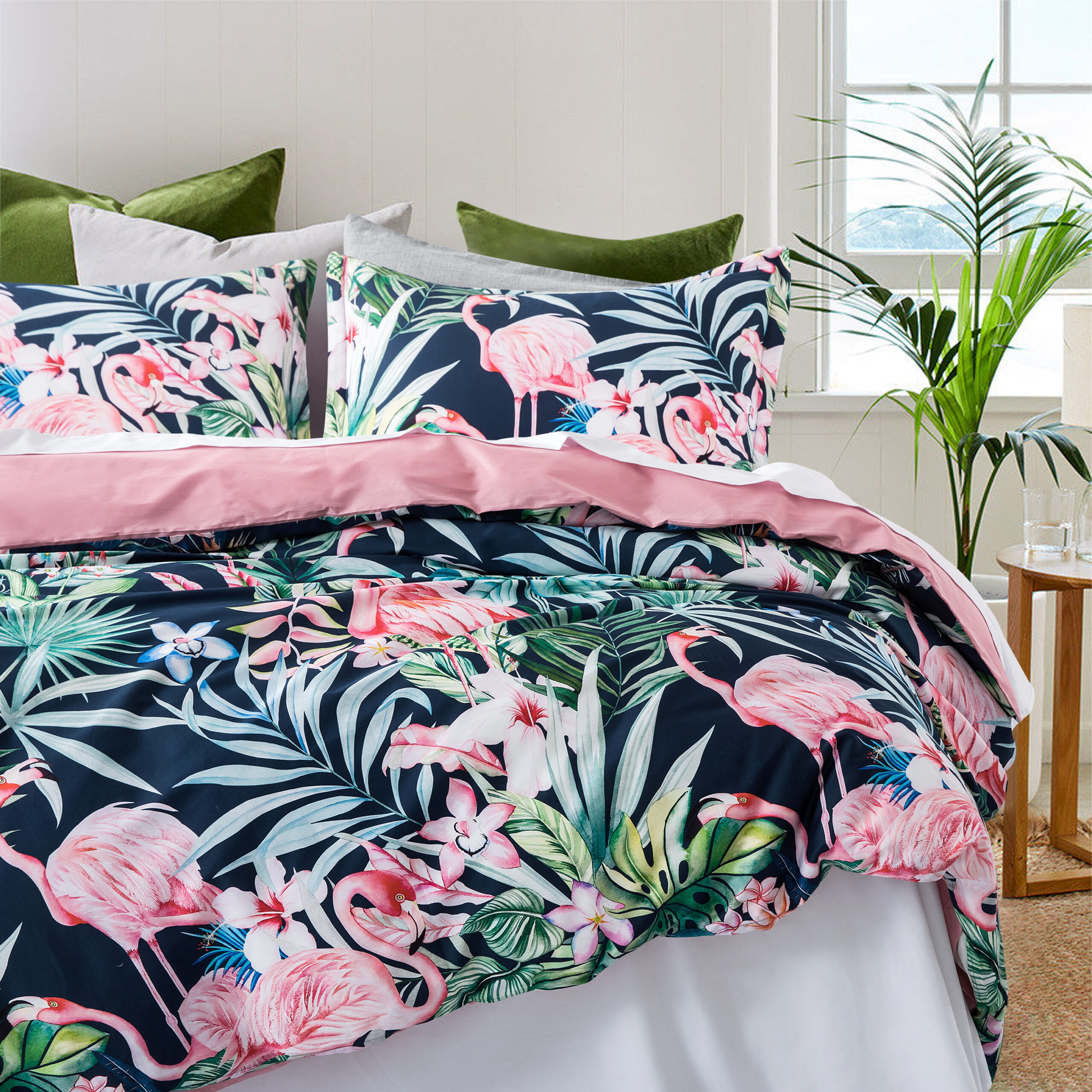 Singingin Ultra Soft Flannel Fleece Bed Blanket Summer Tropical Colorful Palm Leaves Watercolor Throw Blanket All Season Warm Fuzzy Light Weight Cozy Plush Blankets for Living Room/Bedroom 40 x 60 