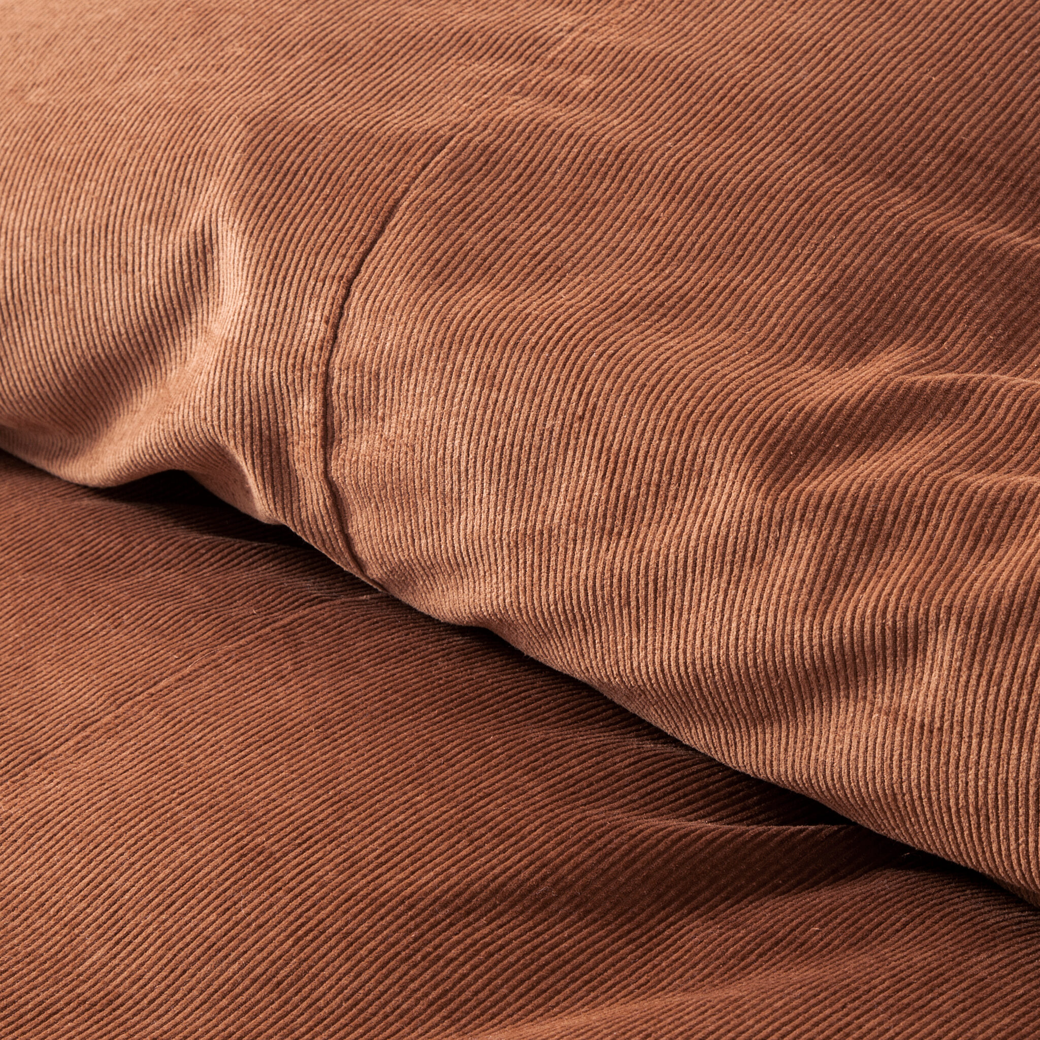 Classic Velvet Corduroy Pure Cotton Luxury Duvet Cover Set Terracotta